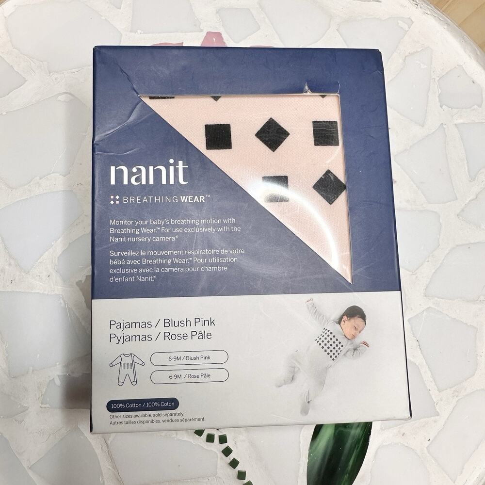 Nanit Breathing Wear Baby Pajamas in Blush Pink (Size 6-9 Months) BRAND NEW